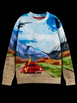 Fashion RELAXED-FIT PLACED ARTWORK SWEATSHIRT Kids/BOY Sweatshirts & Hoodies