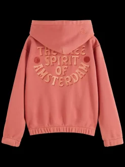 Clearance RELAXED-FIT ZIP-THROUGH HOODIE WITH EMBROIDERED ARTWORKS Kids Sweatshirts & Hoodies
