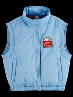 Hot REVERSIBLE CROPPED BODYWARMER Kids Jackets & Coats