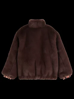 Online REVERSIBLE FAUX FUR ZIP-THROUGH JACKET Kids Jackets & Coats