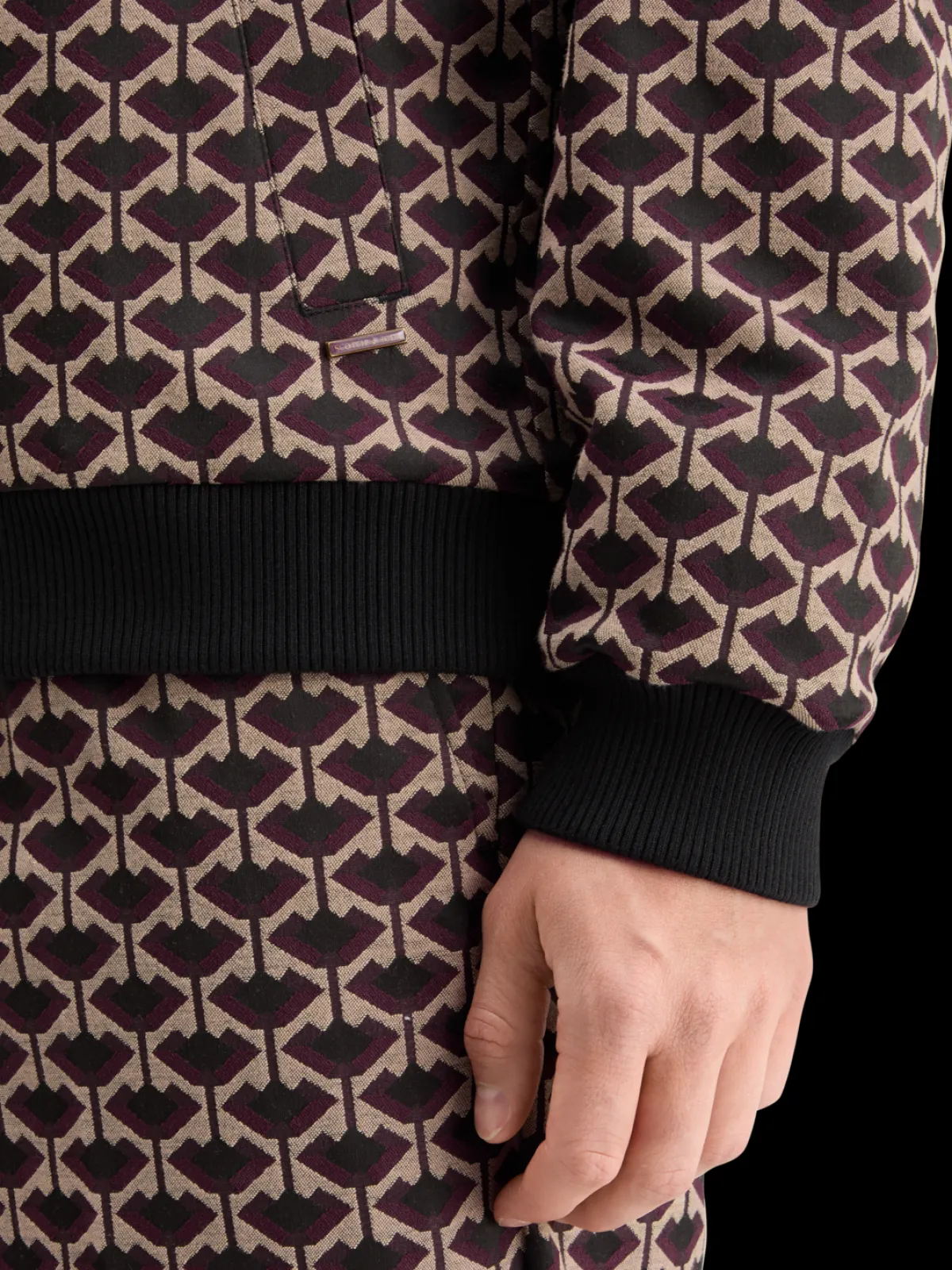 Online REVERSIBLE JACQUARD BOMBER JACKET Jackets & Coats