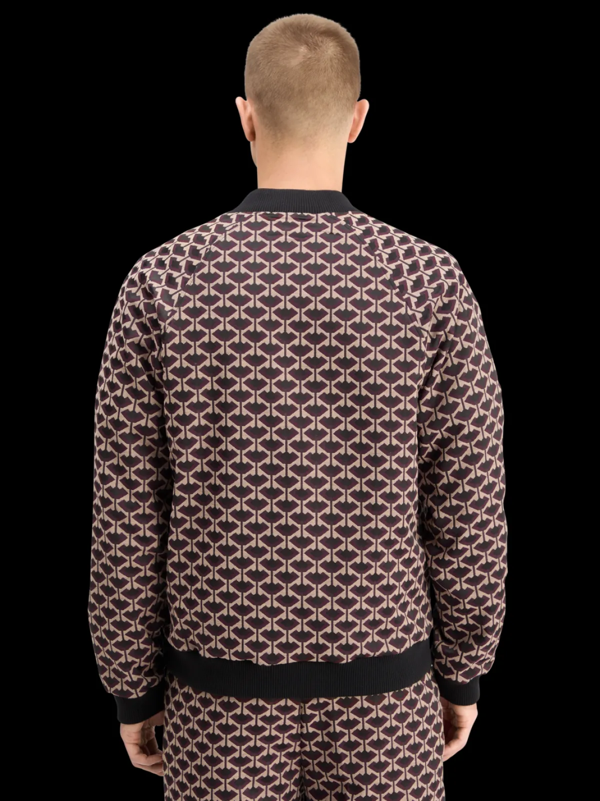 Online REVERSIBLE JACQUARD BOMBER JACKET Jackets & Coats