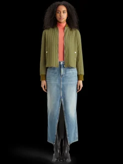 Outlet Reversible vertical quilt bomber Women Jackets & Coats