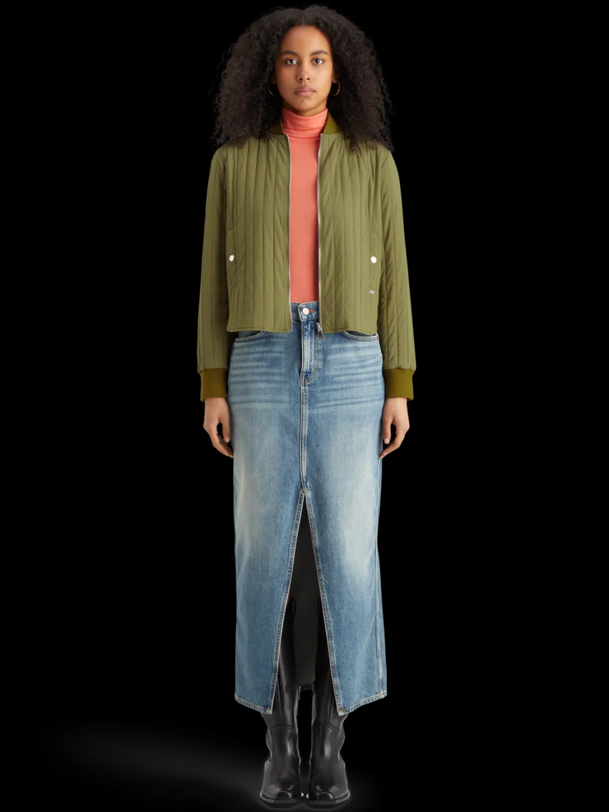Outlet Reversible vertical quilt bomber Women Jackets & Coats