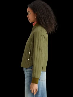 Outlet Reversible vertical quilt bomber Women Jackets & Coats