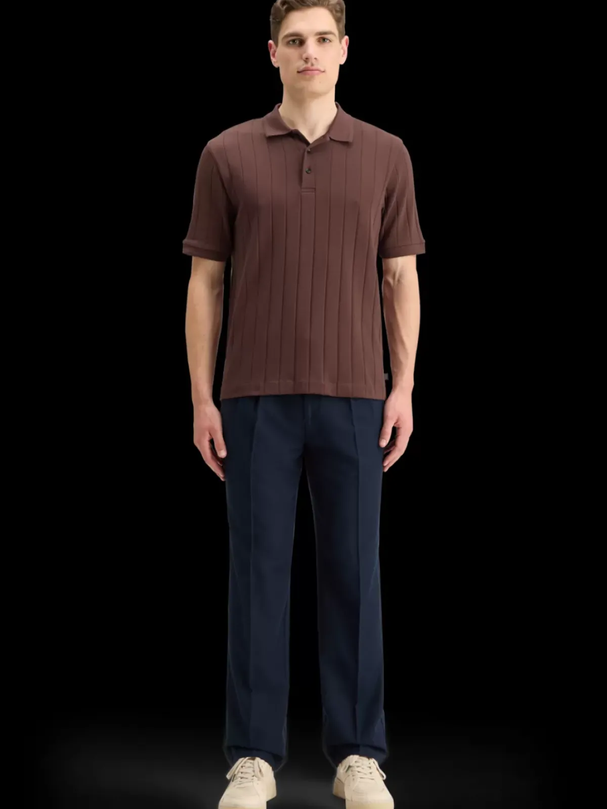 New RIB KNITTED POLO T-shirts & Polo Shirts