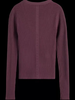 New RIBBED FITTED PULLOVER Women Knitwear