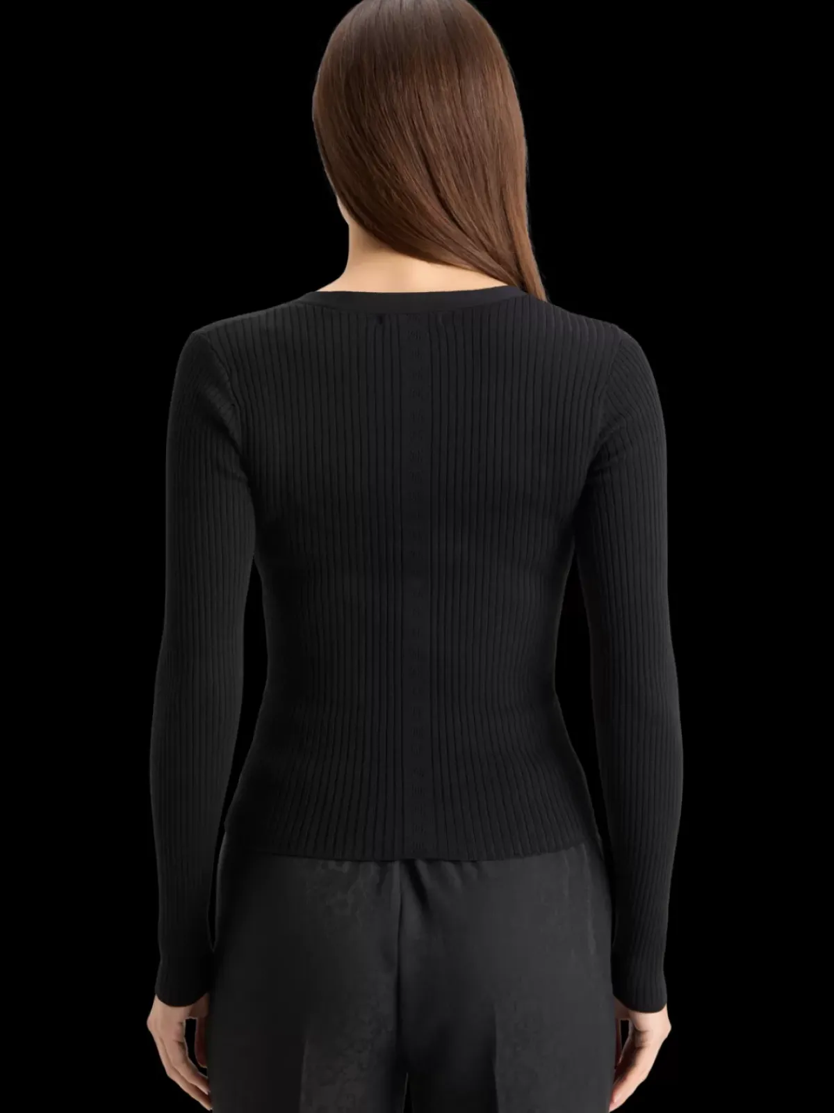 New RIBBED FITTED PULLOVER Women Knitwear