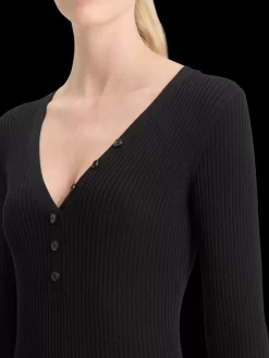 Best RIBBED KNITTED MIDI DRESS Women Dresses & Jumpsuits