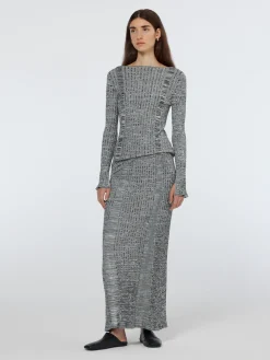 Fashion Ribbed knitted pullover Women Knitwear