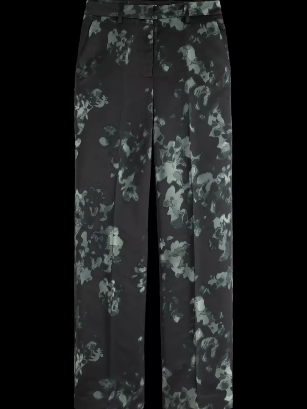 Clearance Ripple floral jacquard straight leg pant Women Pants