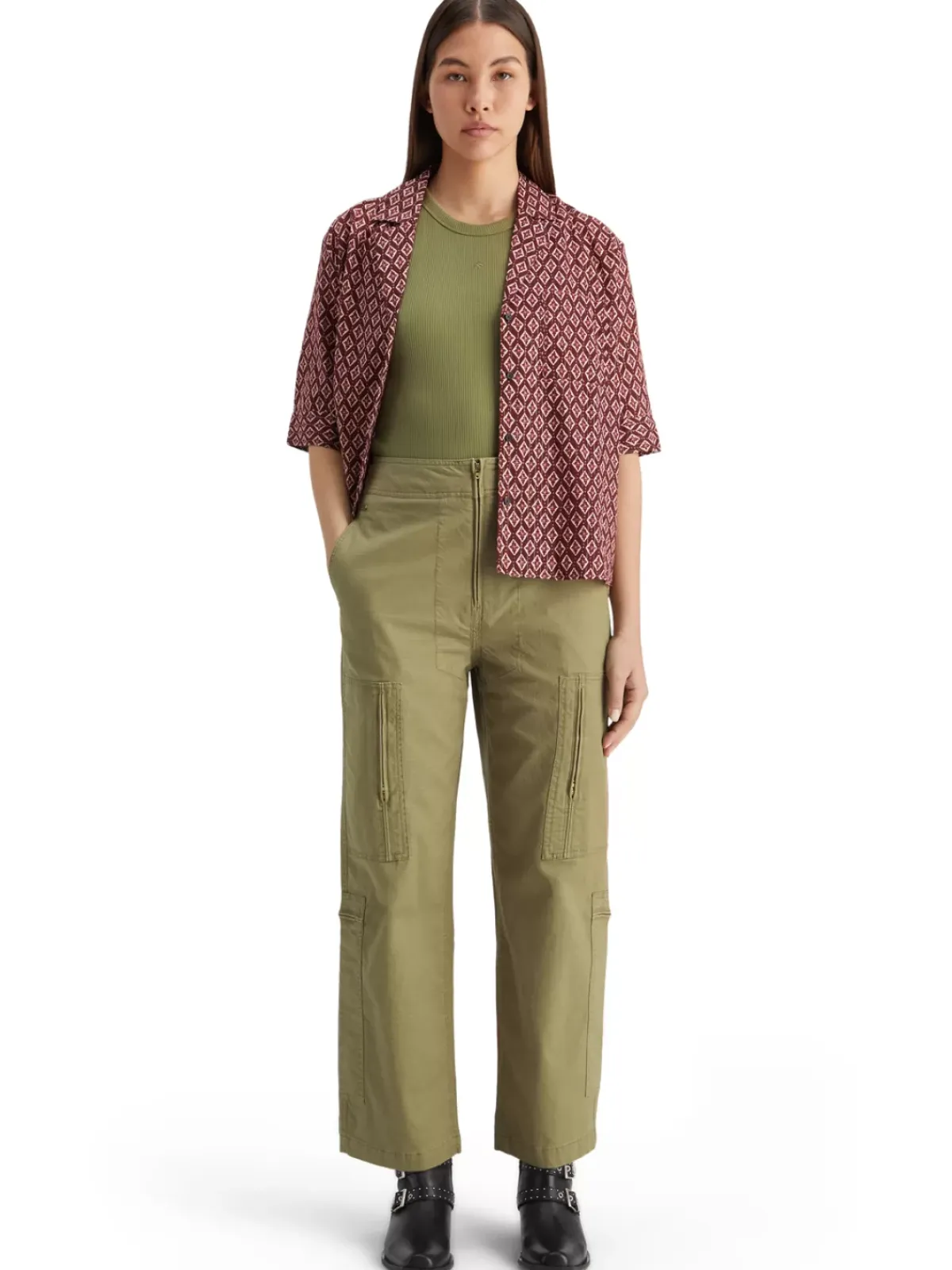Fashion Ripstop utility pant Women Pants