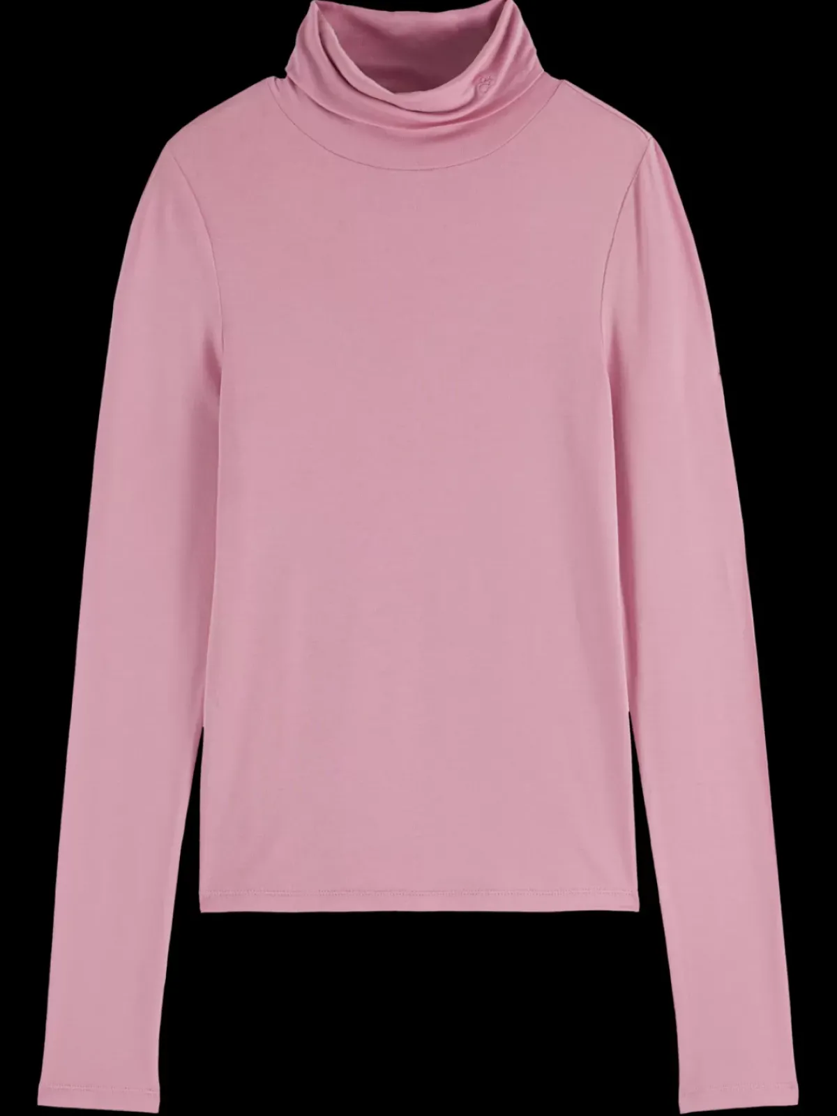 Clearance ROLL UP NECK LONG SLEEVE T-SHIRT Women Tops & T-shirts