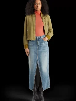 Outlet Roll up neck long sleeve t-shirt Women Tops & T-shirts