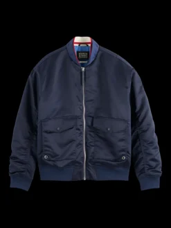 New SATIN BOMBER Jackets & Coats