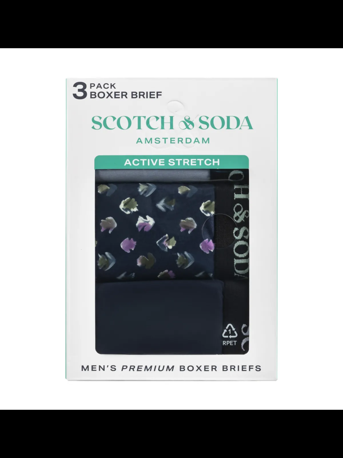 Discount SCOTCH & SODA MEN'S UNDERWEAR SS24 - 3PK BOXER BRIEF (PRINT) Underwear & Socks