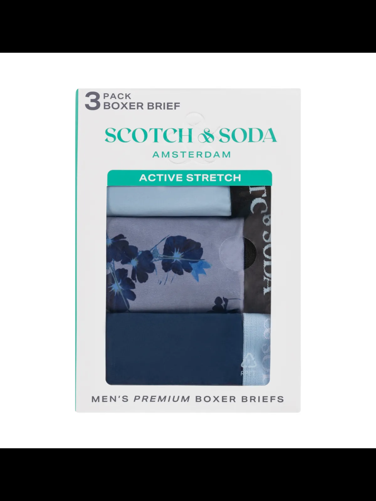 Discount SCOTCH & SODA MEN'S UNDERWEAR SS24 - 3PK BOXER BRIEF (PRINT) Underwear & Socks