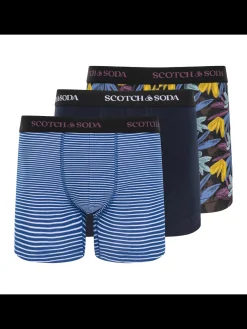 Discount SCOTCH & SODA MEN'S UNDERWEAR SS24 - 3PK BOXER BRIEF (PRINT) Underwear & Socks