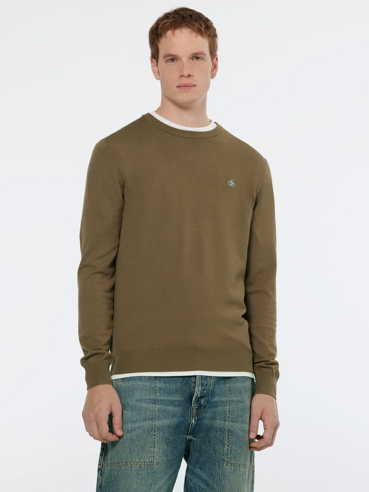 Online Seasonal core - viscose regular fit crewneck Knitwear