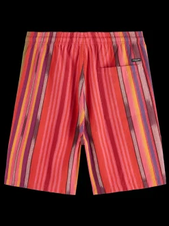 Outlet Seasonal- striped cotton-oxford bermuda short Shorts
