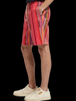 Outlet Seasonal- striped cotton-oxford bermuda short Shorts
