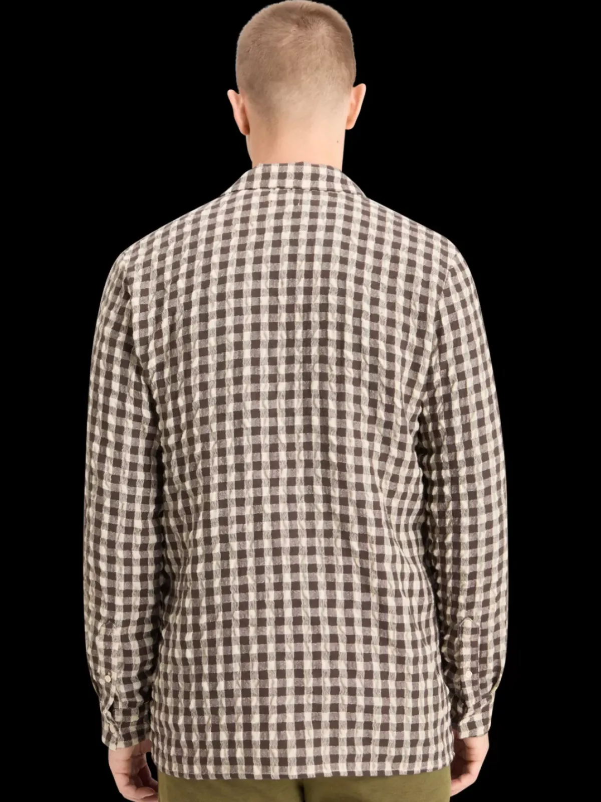 Online SEERSUCKER WOOL BLEND CHECK SHIRT Shirts