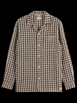 Online SEERSUCKER WOOL BLEND CHECK SHIRT Shirts