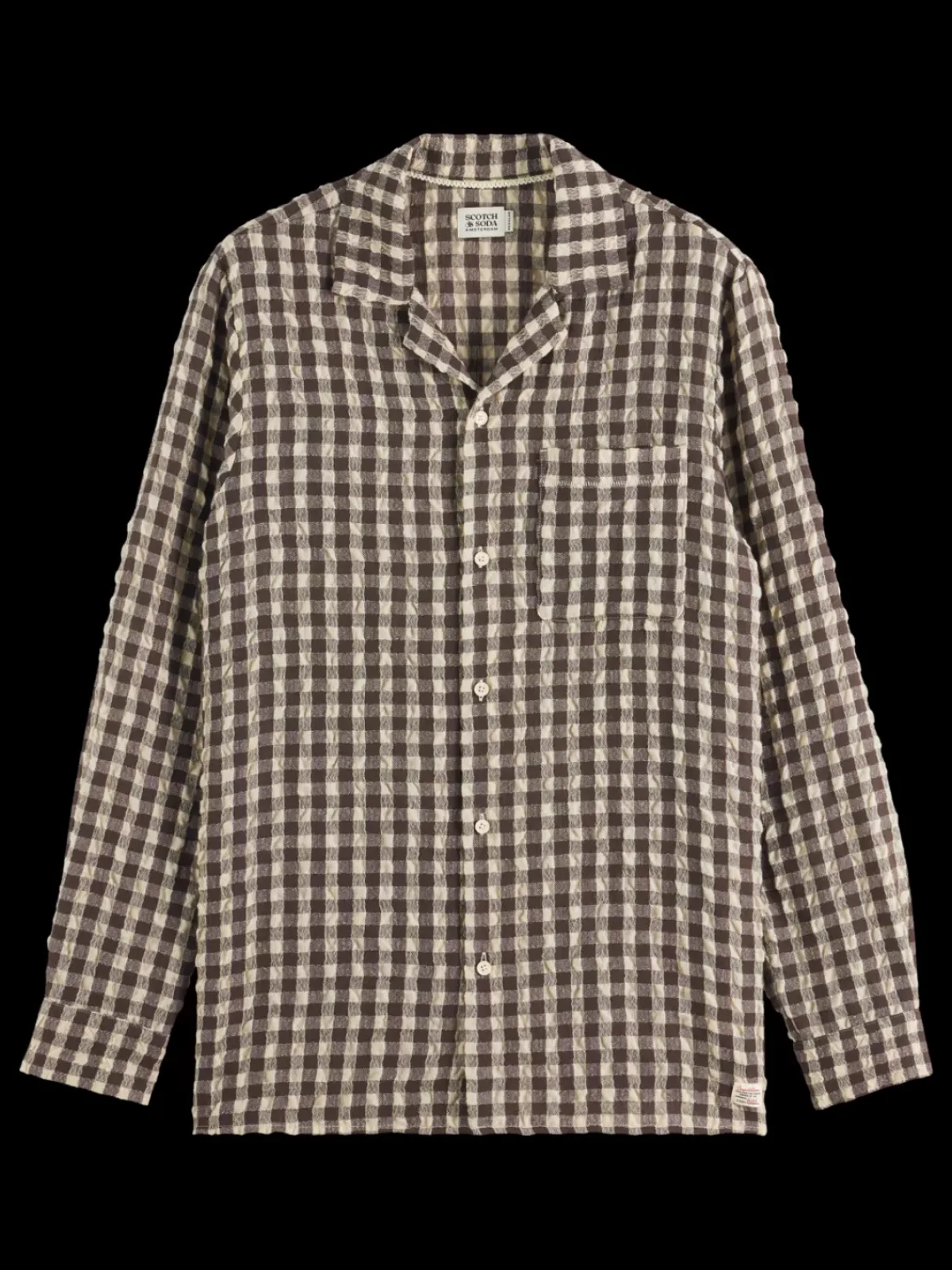 Online SEERSUCKER WOOL BLEND CHECK SHIRT Shirts