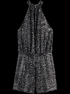 New SEQUIN PLAYSUIT Women Dresses & Jumpsuits