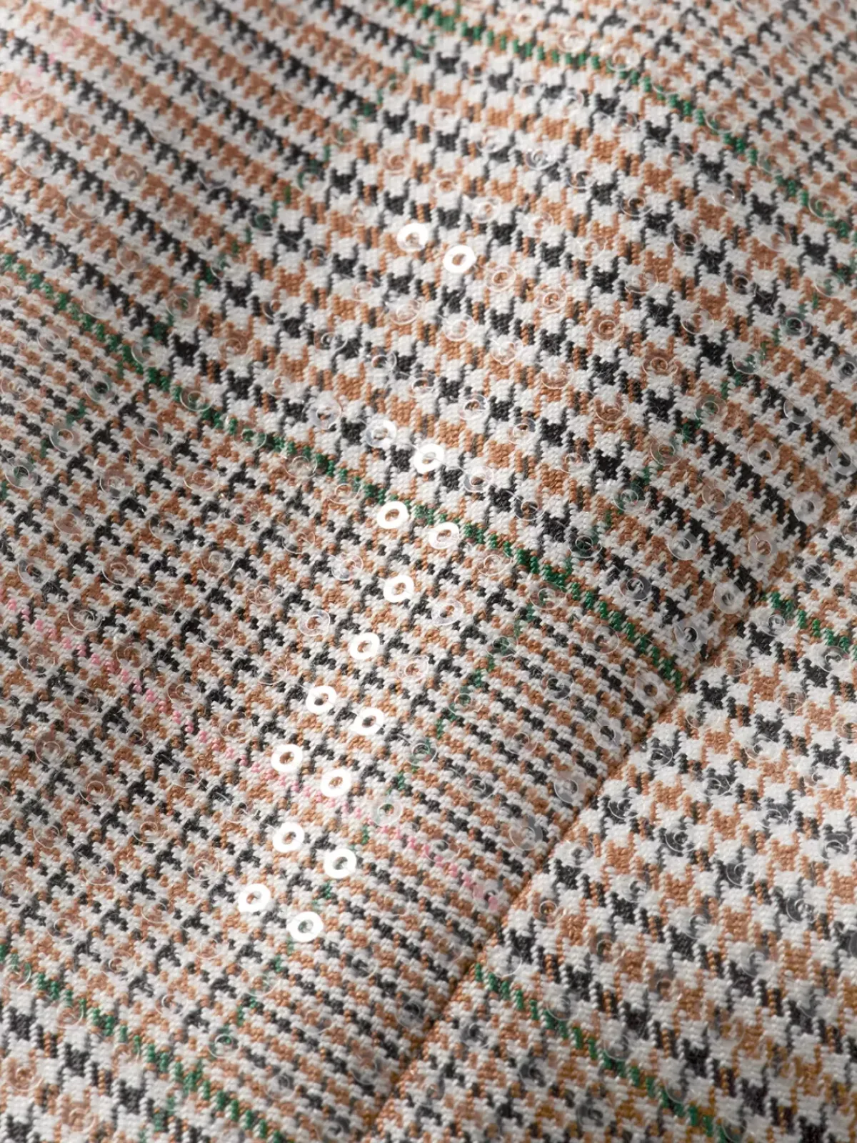 Best Sequin prince of wales check boyfriend single breasted blazer Women Blazers