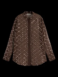 Clearance SEQUIN SHIRT Women Blouses & Shirts