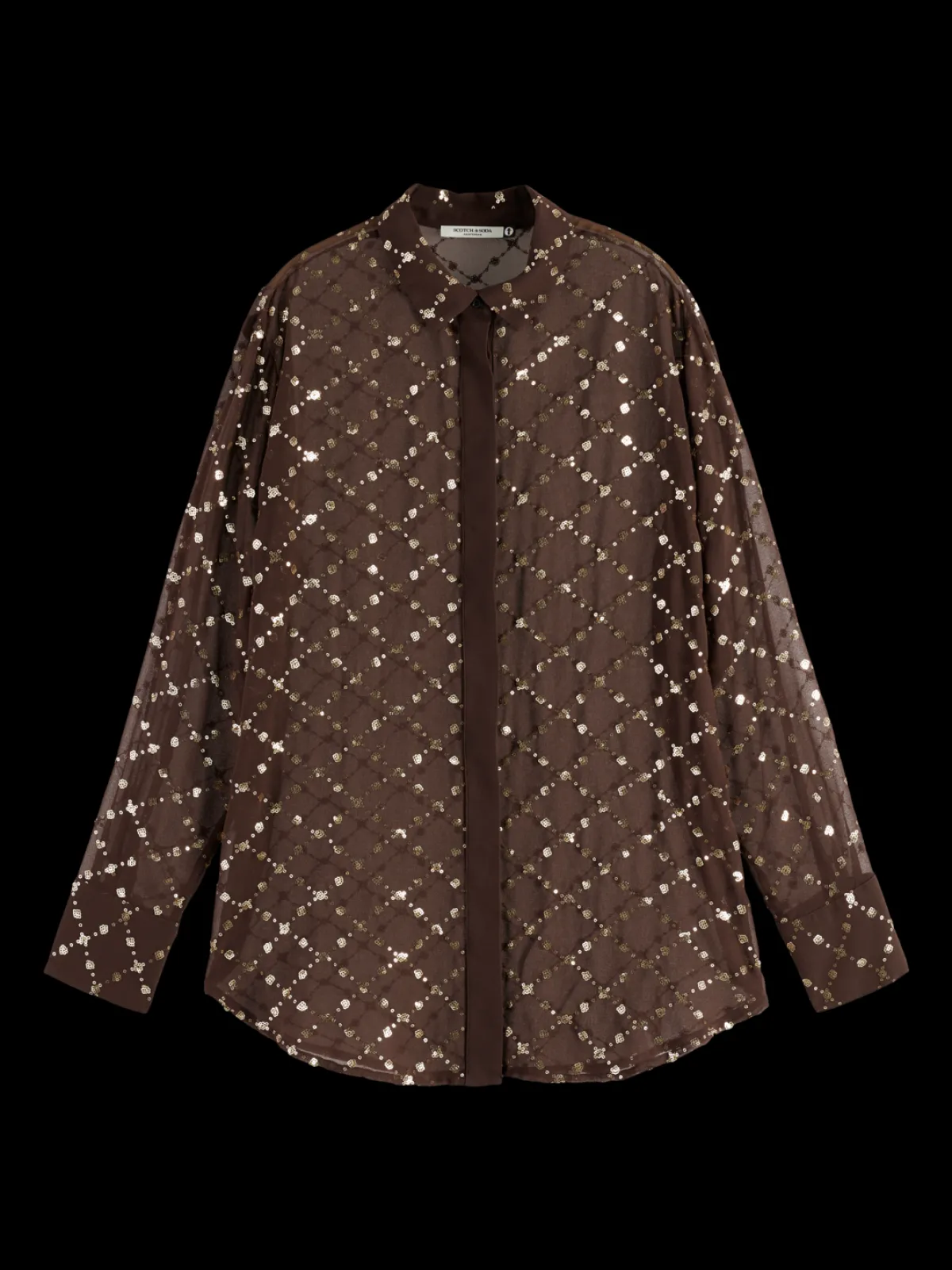 Clearance SEQUIN SHIRT Women Blouses & Shirts