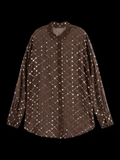 Clearance SEQUIN SHIRT Women Blouses & Shirts
