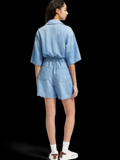 New SHORT SLEEVE PLAYSUIT  SEA SHELLS Women Dresses & Jumpsuits