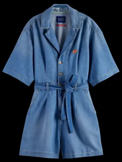 New SHORT SLEEVE PLAYSUIT  SEA SHELLS Women Dresses & Jumpsuits