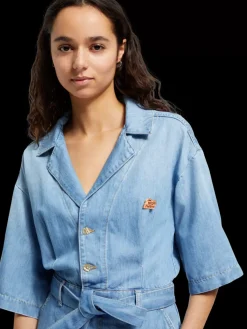 New SHORT SLEEVE PLAYSUIT  SEA SHELLS Women Dresses & Jumpsuits