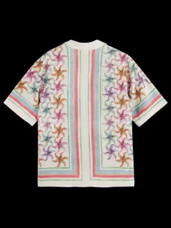 Outlet SHORT SLEEVE SHIRT WITH BANDANA PRINT Women Tops & T-shirts