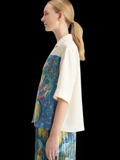 Clearance SHORT SLEEVED SHIRT EMBASSY OF THE FREE MIND PRINT Women Tops & T-shirts