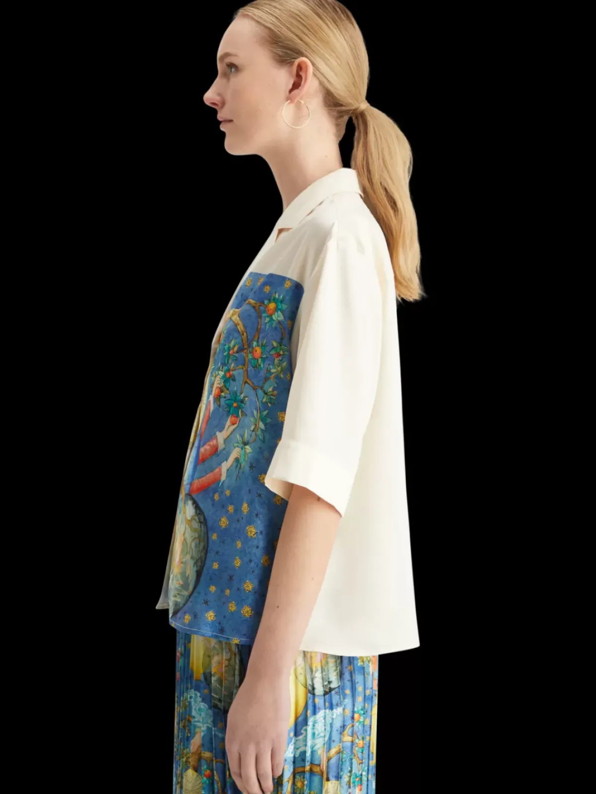 Clearance SHORT SLEEVED SHIRT EMBASSY OF THE FREE MIND PRINT Women Tops & T-shirts