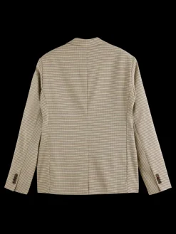 Hot Single breasted yarn-dyed blazer Blazers & Waistcoats