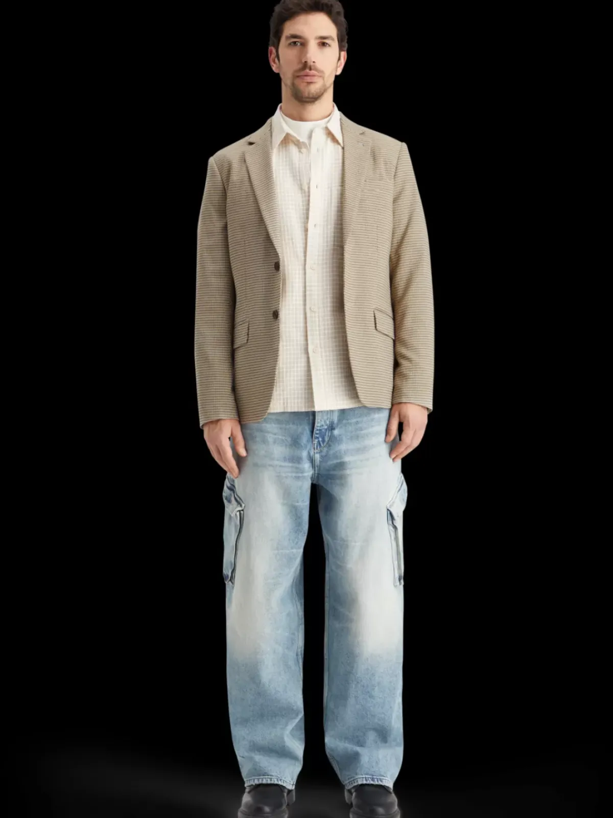 Hot Single breasted yarn-dyed blazer Blazers & Waistcoats