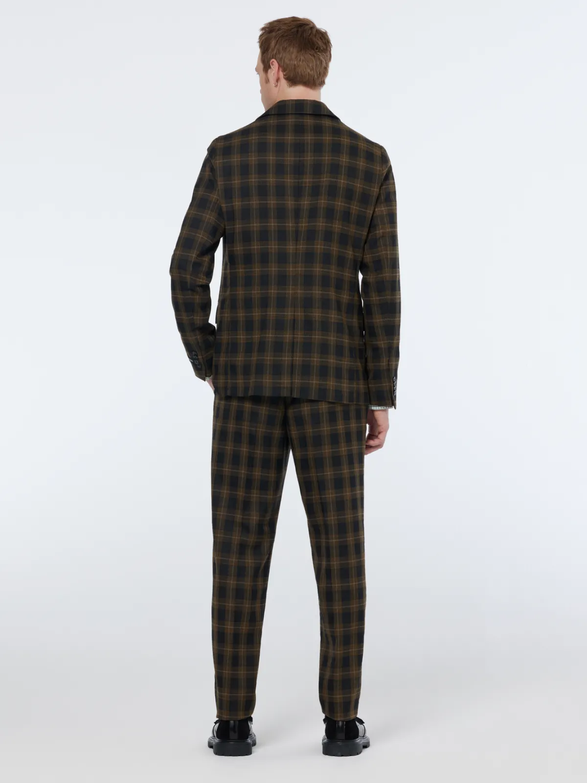 New Single-breasted yarn-dyed check regular fit blazer Blazers & Waistcoats