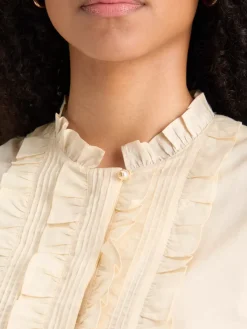 Fashion Sleeveless ruffle shirt Women Tops & T-shirts