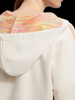 Fashion SLOUCHY FIT SHOULDER DETAIL HOODIE Women Sweatshirts & Hoodies