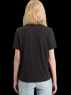 Discount SLUB V-NECK REGULAR FIT T-SHIRT Women Tops & T-shirts