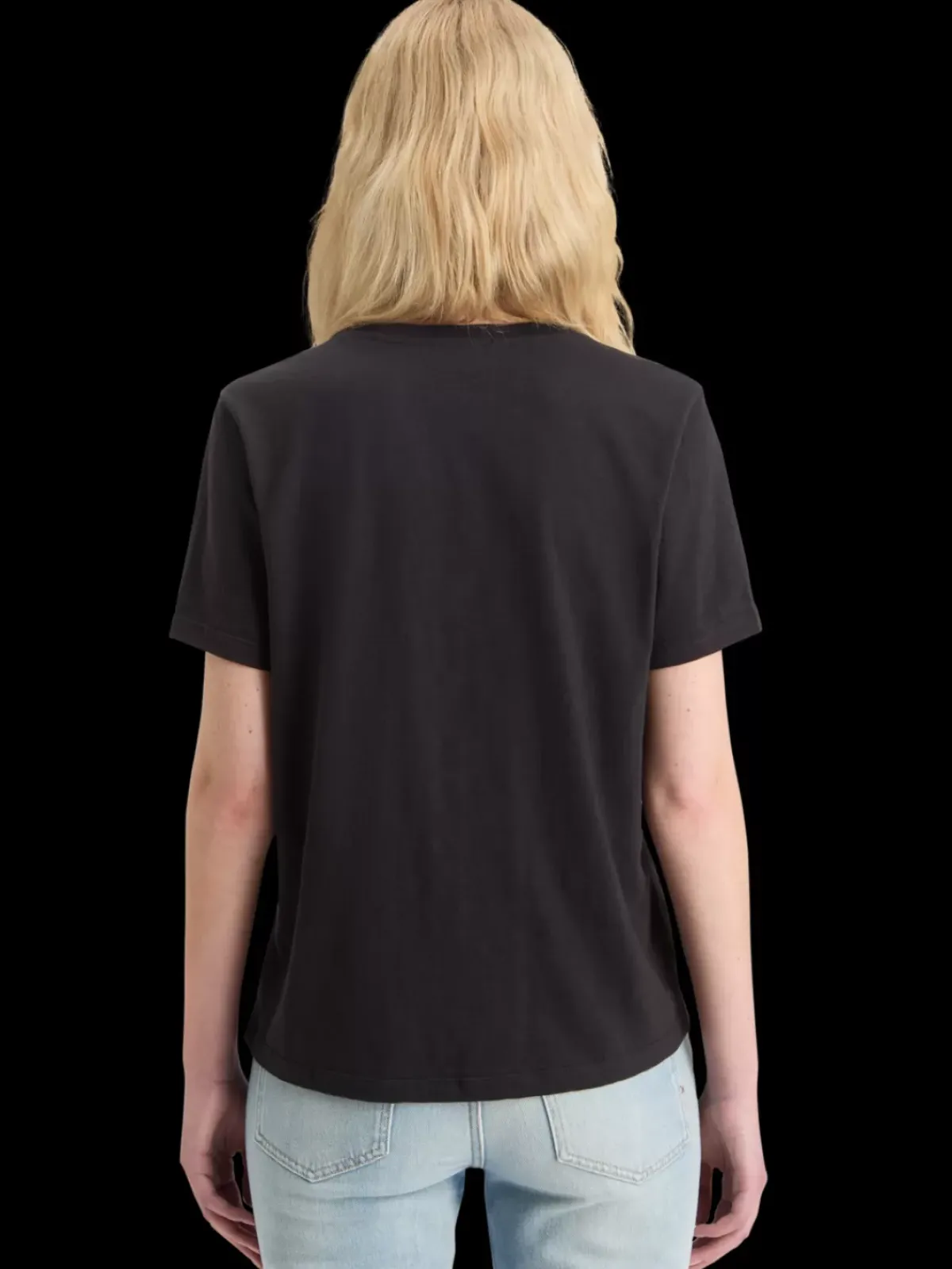 Discount SLUB V-NECK REGULAR FIT T-SHIRT Women Tops & T-shirts