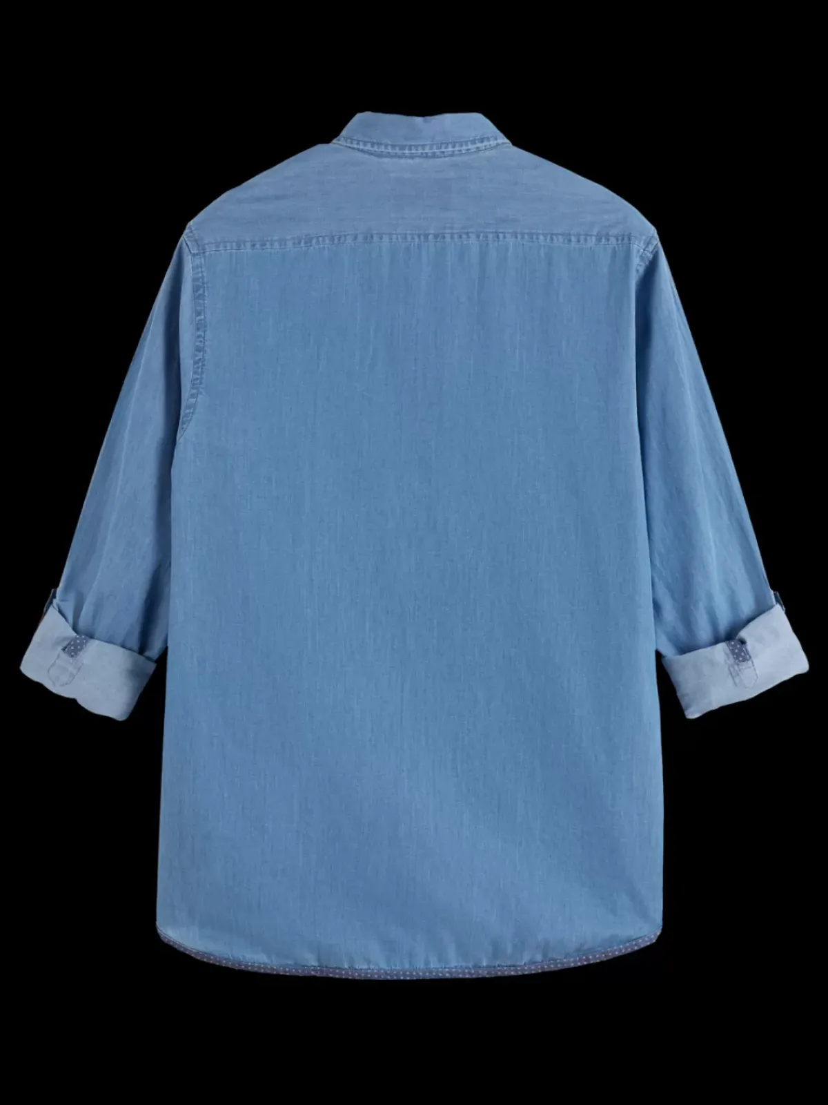 Clearance Smart indigo lightweight denim shirt with sleeve adjusters Shirts