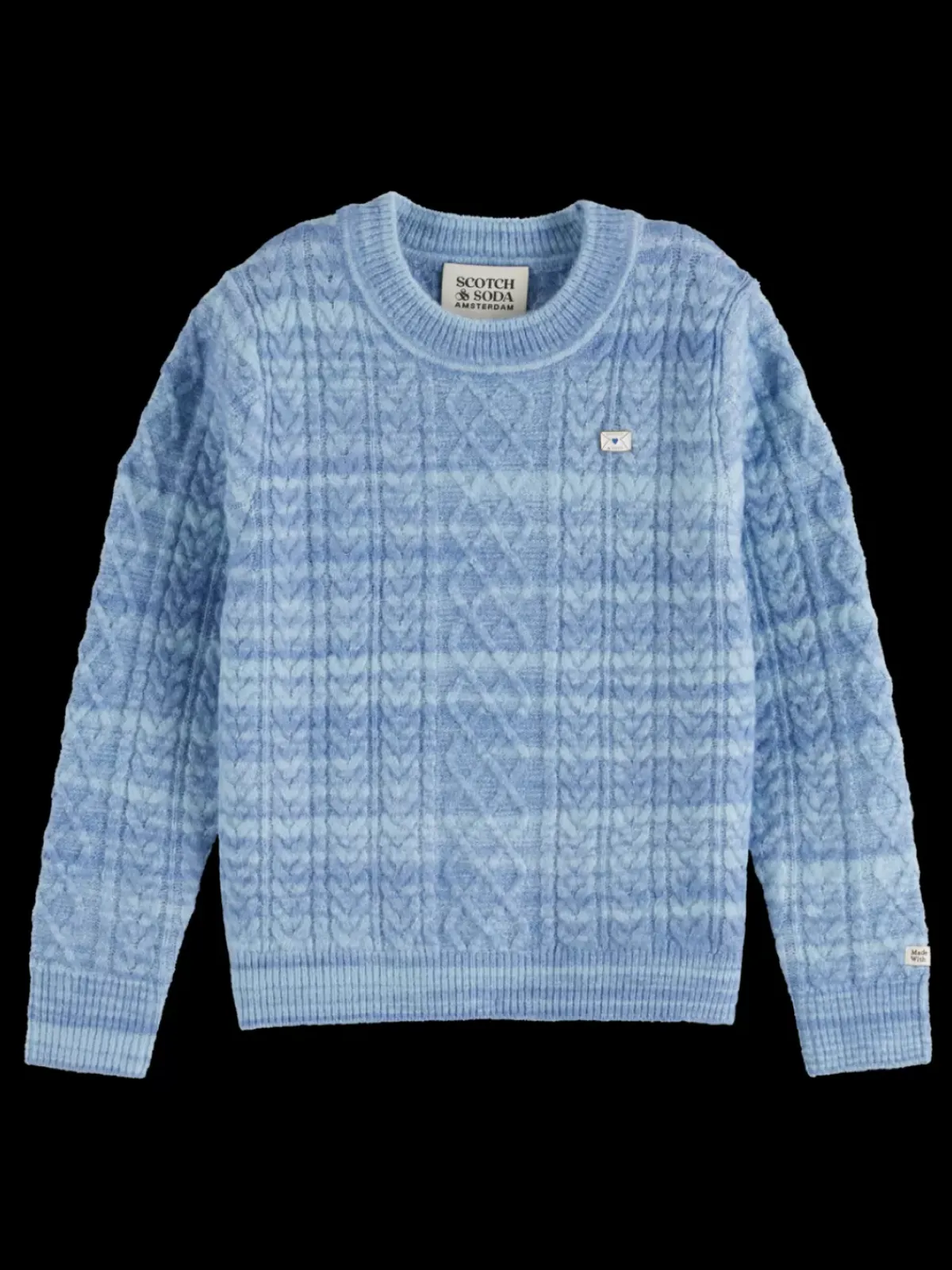 Discount SPACE DYED CABLE KNIT Kids Knitwear