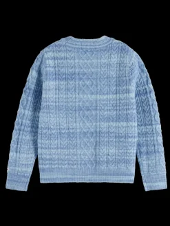 Discount SPACE DYED CABLE KNIT Kids Knitwear