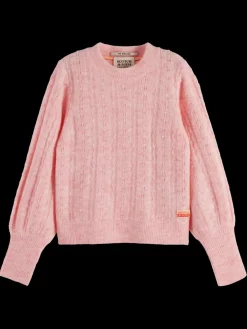 Fashion SPACE DYED LIGHTWEIGHT AJOUR KNIT Kids Knitwear